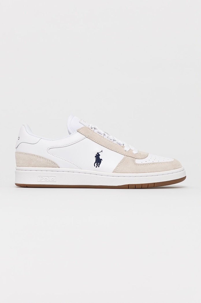 Polo Ralph Lauren cipő Polo Crt velúr bőr fehér 809834463002