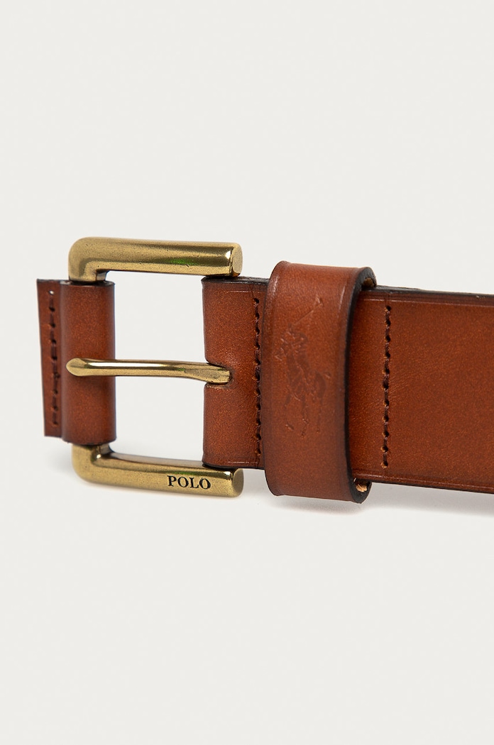 Polo Ralph Lauren pánske kožené 405820098 hnedá SS26