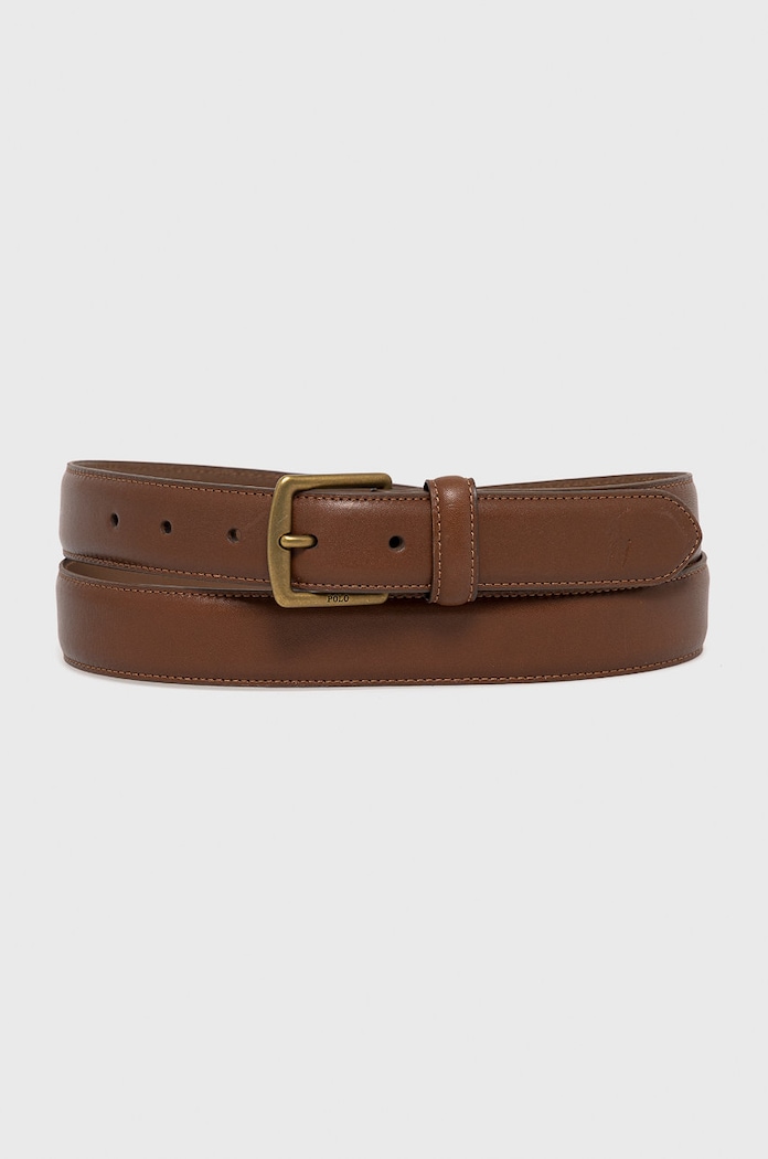 Polo Ralph Lauren ζώνη γυναικεία δερμάτινη καφέ 405828968002
