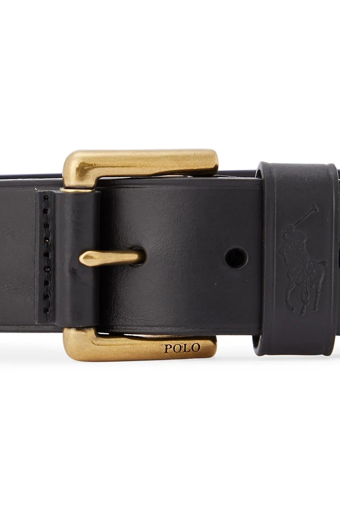 Polo Ralph Lauren bőr öv 405820098002 fekete SS26