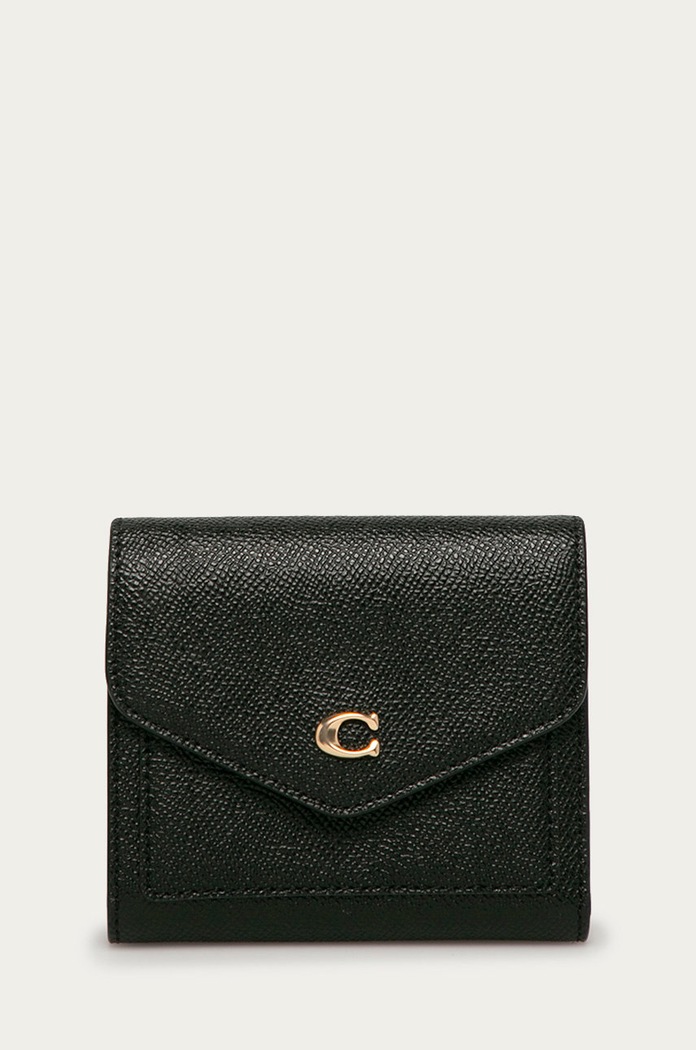 Coach portfel Wyn Small Wallet skóra licowa czarny C2328