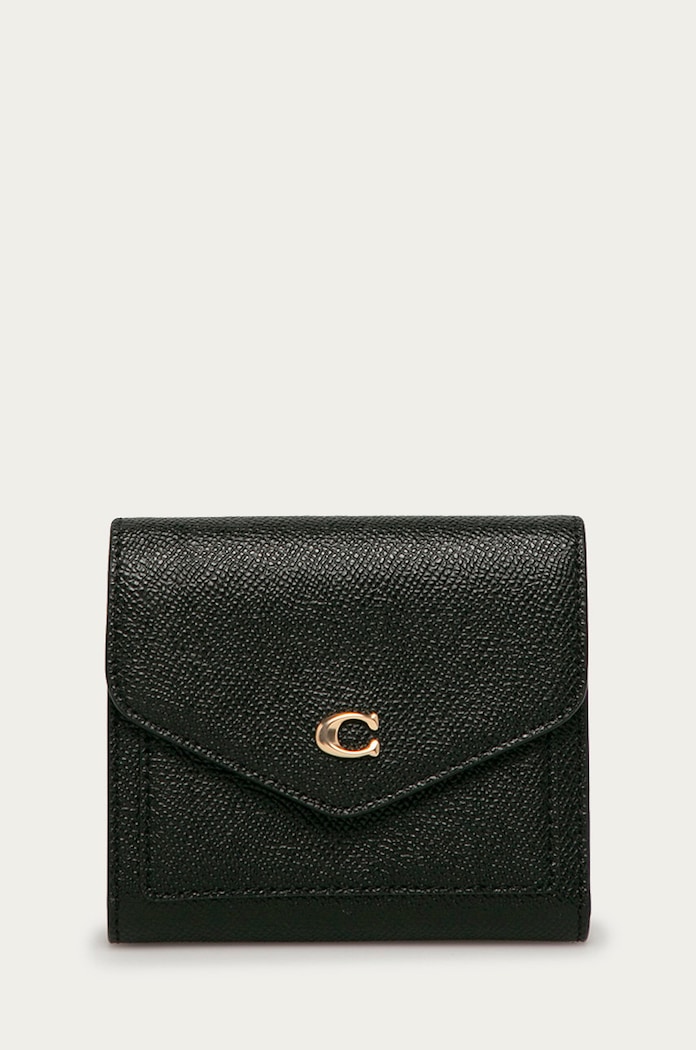 Coach portfel Wyn Small Wallet skóra licowa czarny C2328