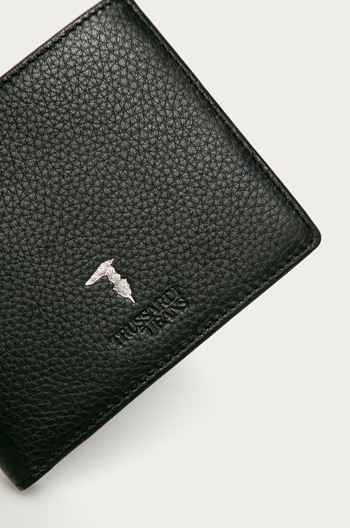 Trussardi Jeans - Kožená peňaženka 71W00004.2P000185 čierna AA00
