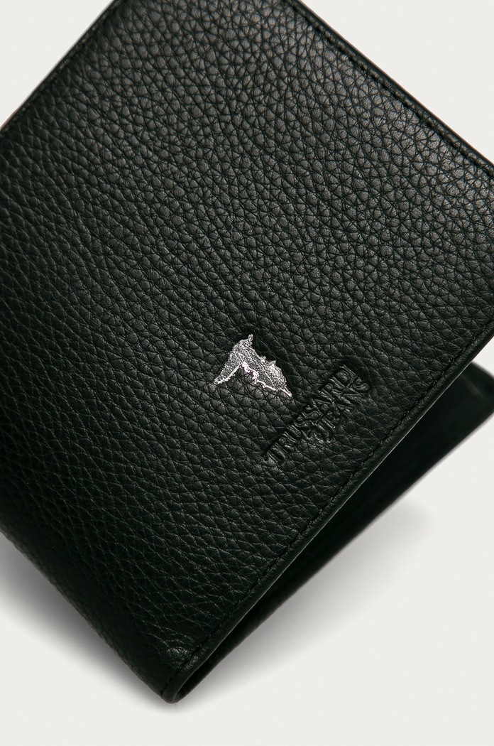 Trussardi Jeans - Portfel skórzany 71W00006.2P000185 czarny AA00