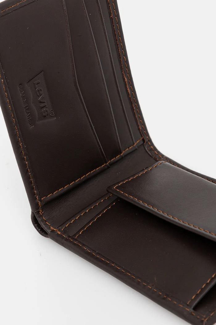 Doplnky Levi's - Kožená peňaženka 37541.0282 hnedá