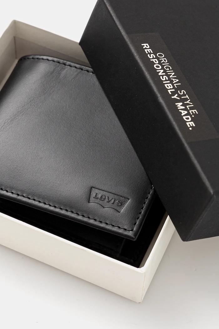 Levi's - Portofel de piele negru 37541.0283