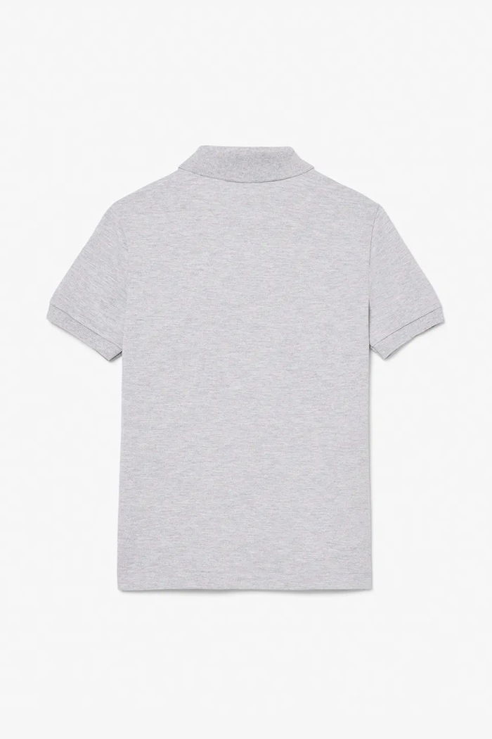 CHLAPEC Dětská bavlněná polokošile Lacoste PJ2909 šedá