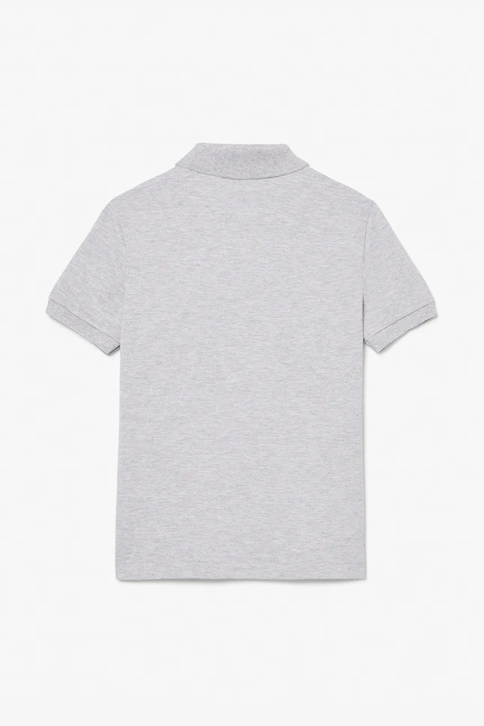 CHLAPEC Dětská bavlněná polokošile Lacoste PJ2909 šedá