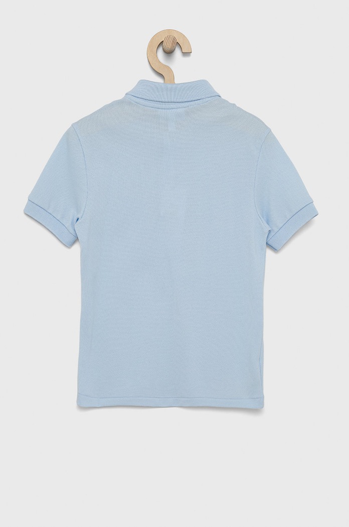Dětská bavlněná polokošile Lacoste PJ2909 modrá AW25