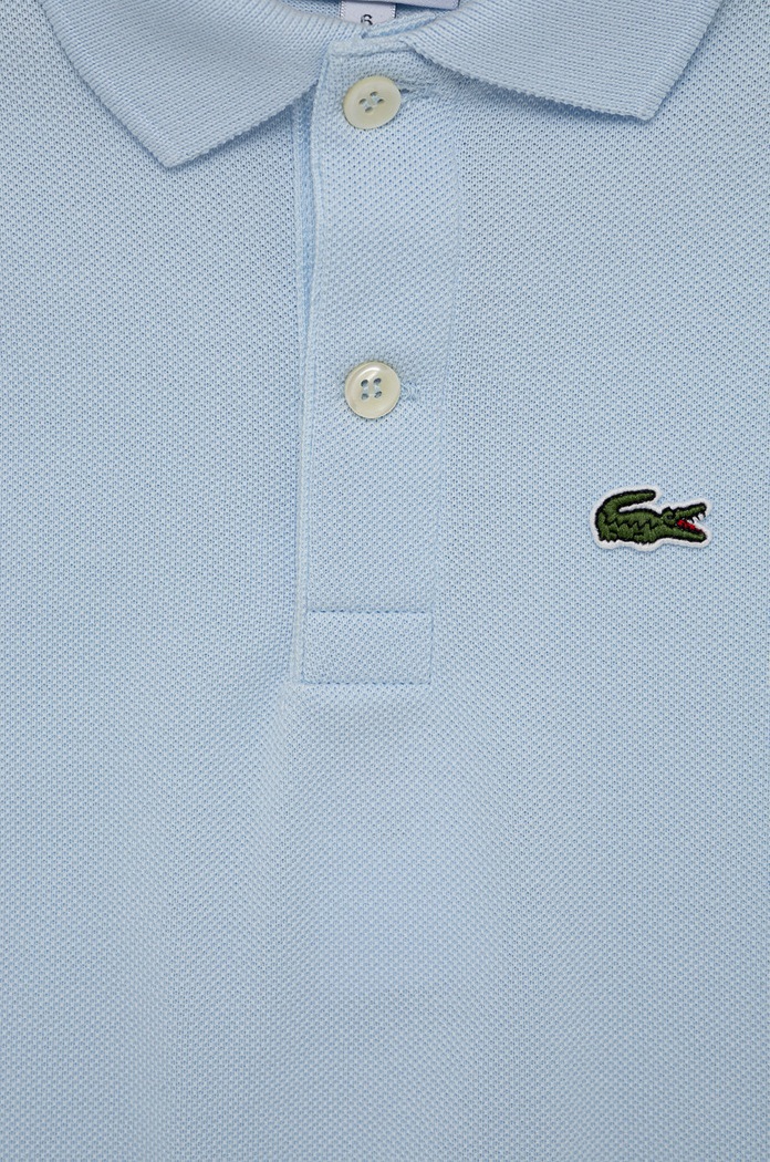 CHLAPEC Dětská bavlněná polokošile Lacoste PJ2909 modrá