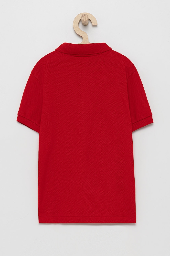 Lacoste tricouri polo din bumbac pentru copii PJ2909 rosu AW25