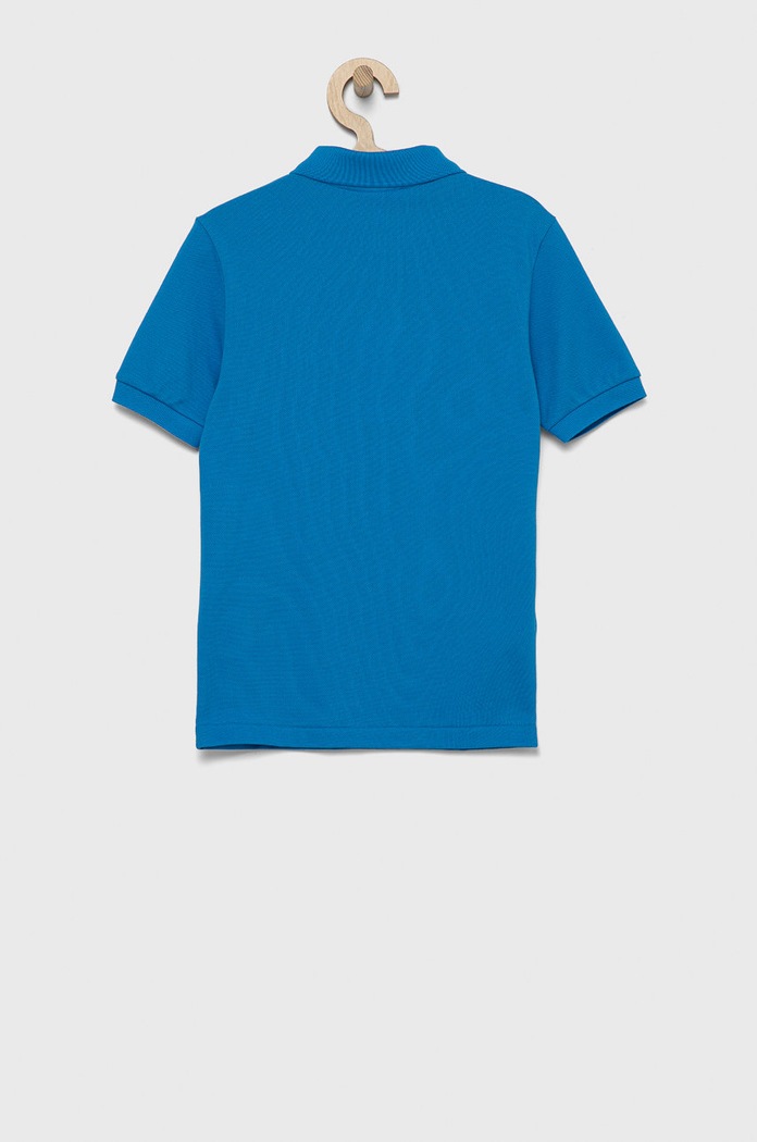 Detská bavlenná polokošeľa Lacoste PJ2909 modrá AW25