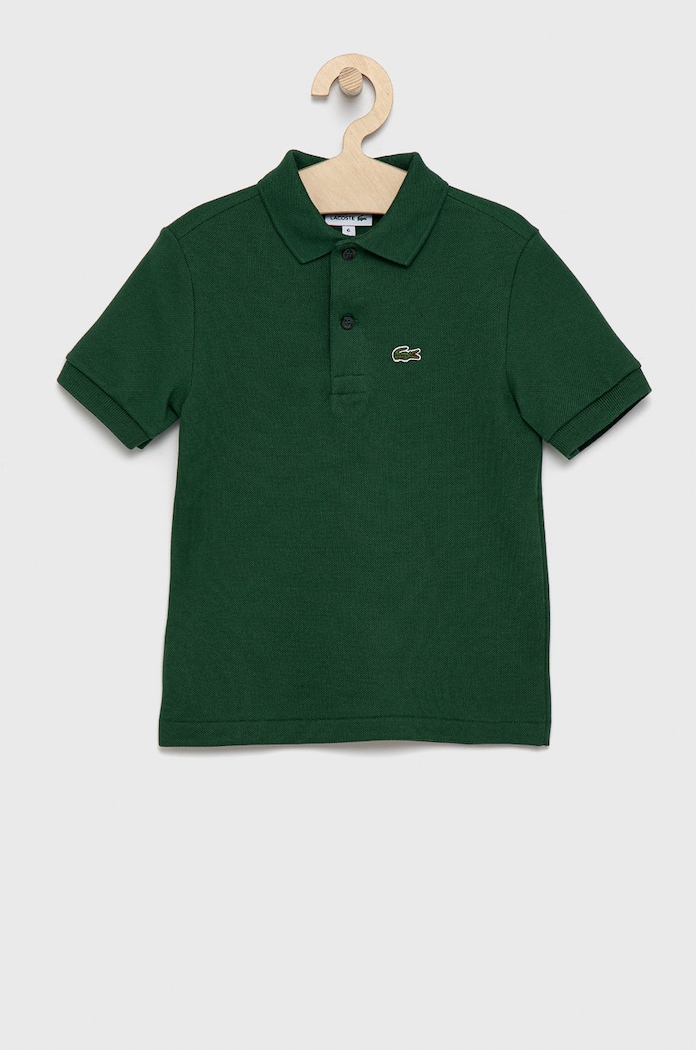 Lacoste polo bawełniane dziecięce bawełna zielony PJ2909