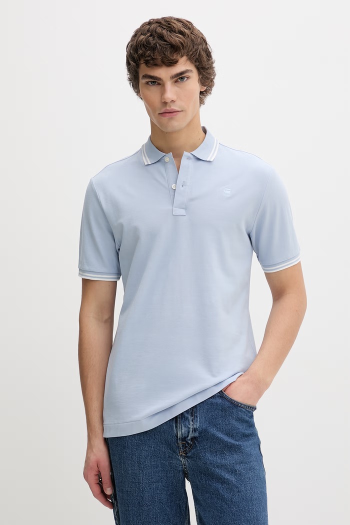 Polo tričko G-Star Raw modrá D17127.5864