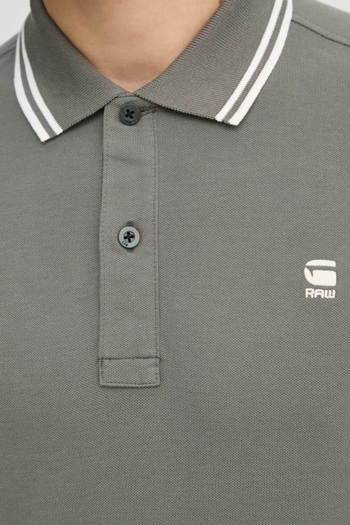 Polo tričko G-Star Dunda slim D17127.5864 šedá