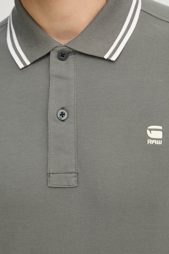 Polo tričko G-Star Dunda slim D17127.5864 šedá