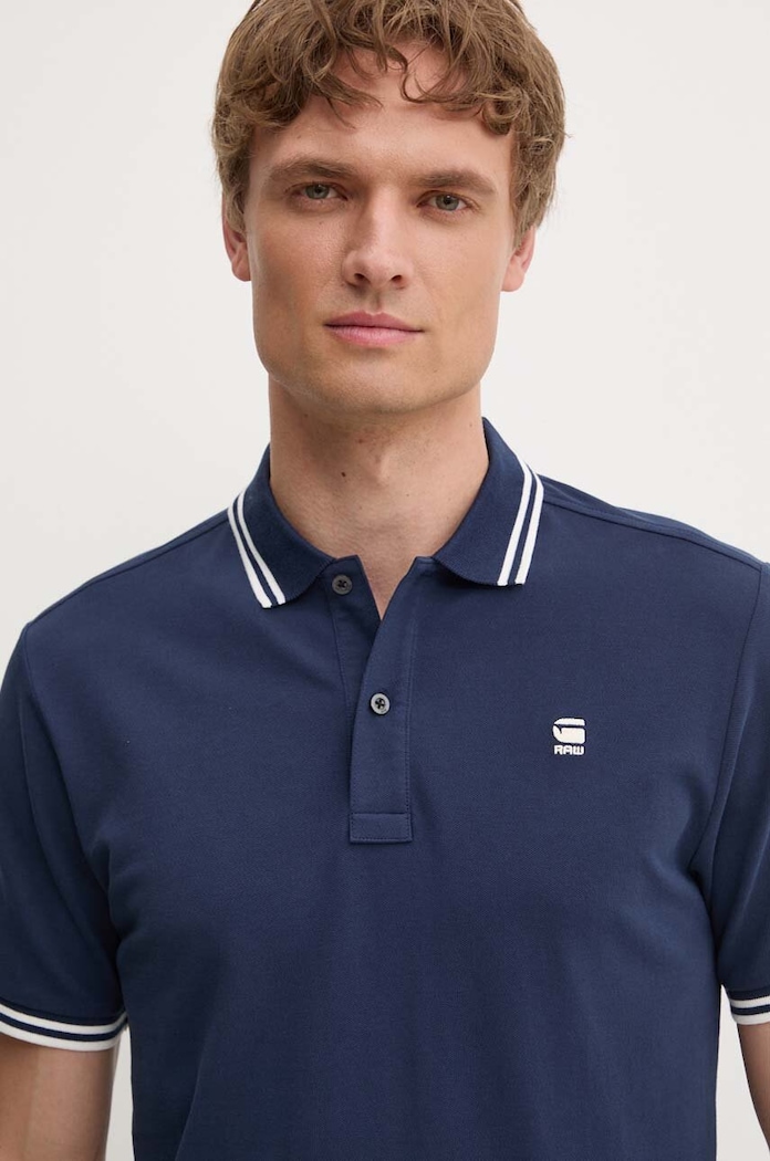 G-Star polo Dunda slim z elastanem niebieski D17127.5864