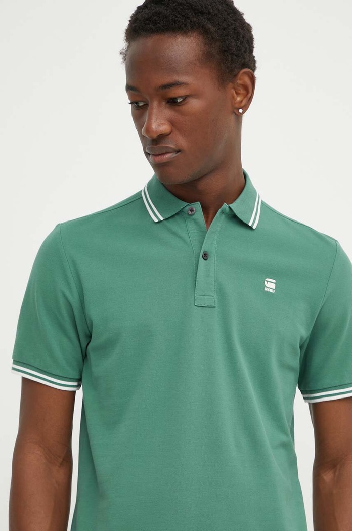 G-Star polo Dunda slim zielony D17127.5864