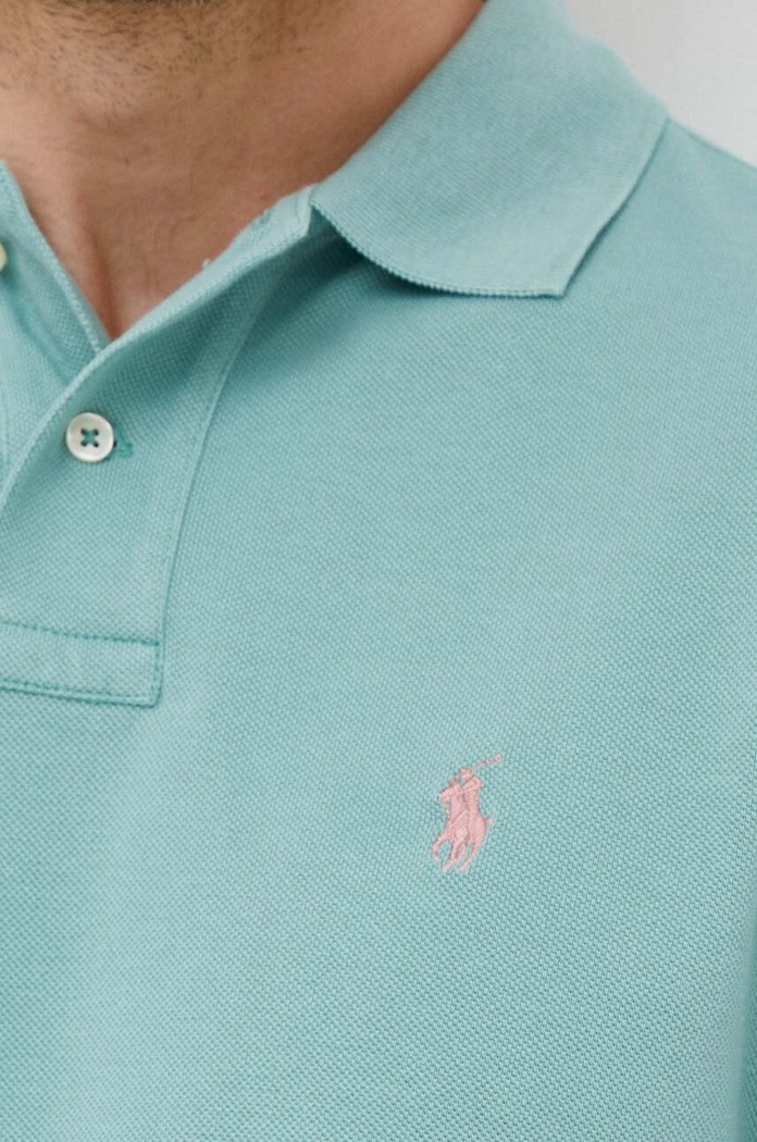 Polo Ralph Lauren polo tričko pánske bavlnené 710536856 zelená