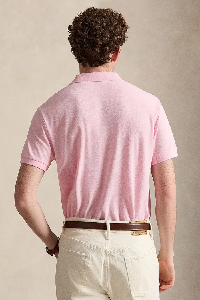 Polo Ralph Lauren тениска с яка мъжка от памук 710536856 розов SS26
