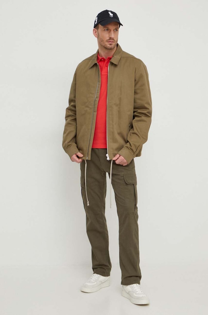 Polo Ralph Lauren polo tričko pánske bavlnené 710536856 červená SS26