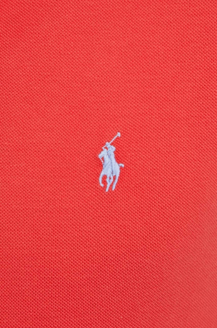 Polo Ralph Lauren polo tričko pánske bavlnené 710536856 červená