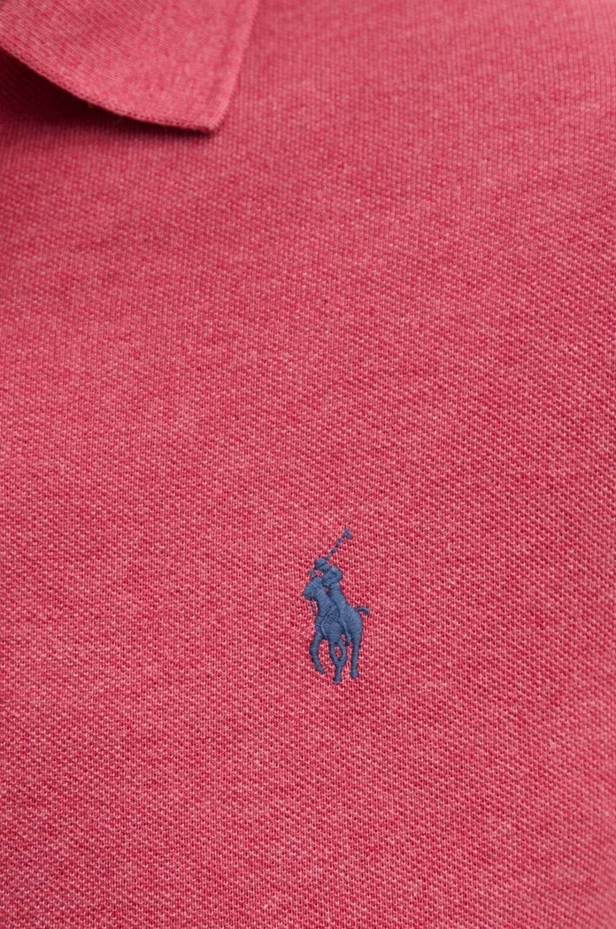 Polo męskie bawełniane Polo Ralph Lauren czerwony 710536856