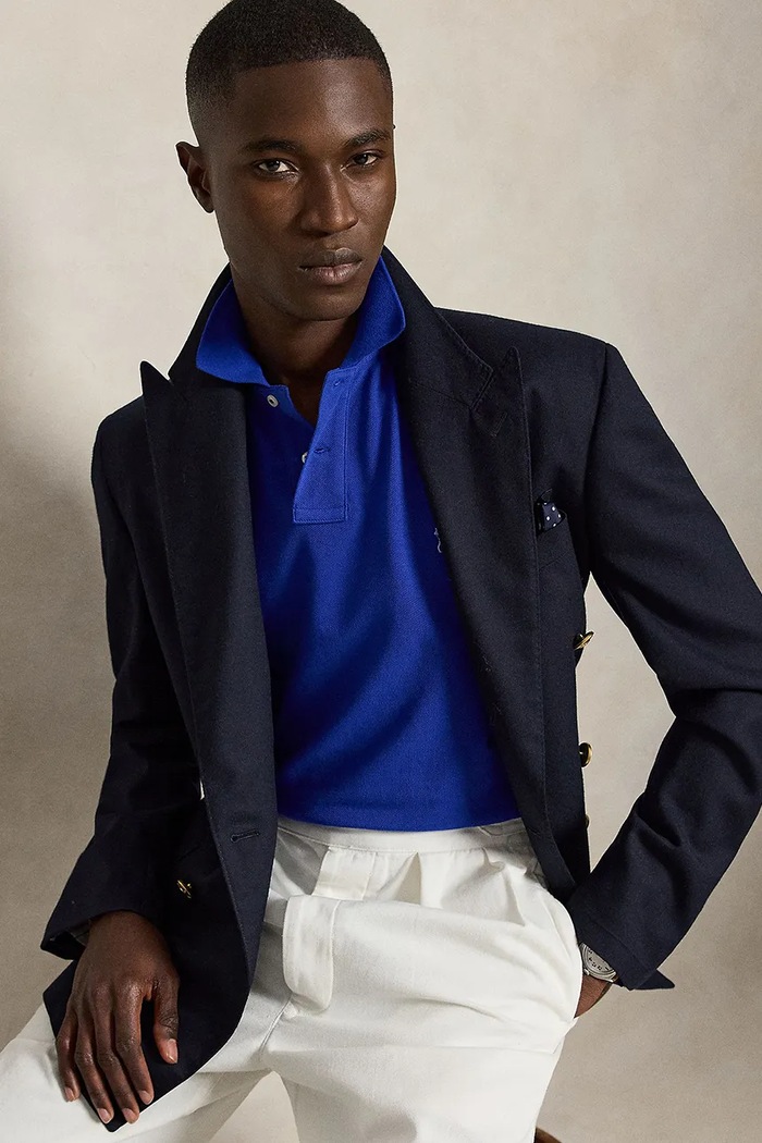 Polo Ralph Lauren πόλο ανδρικό βαμβακερό 710536856 μπλε