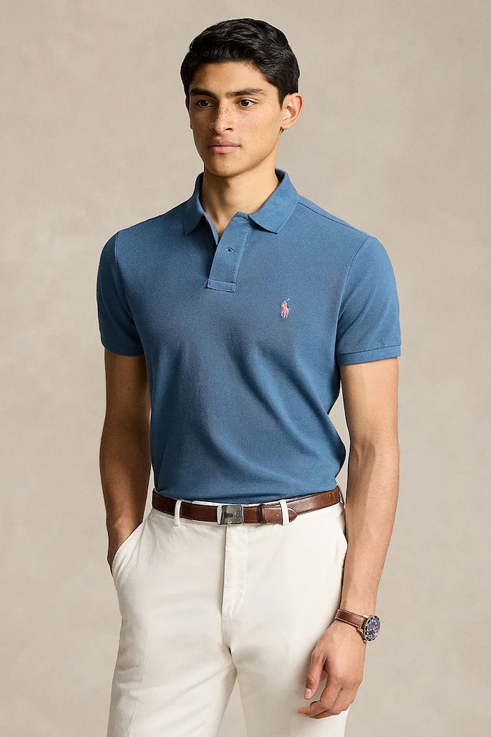 Polo Ralph Lauren Polo męskie bawełniane granatowy 710536856