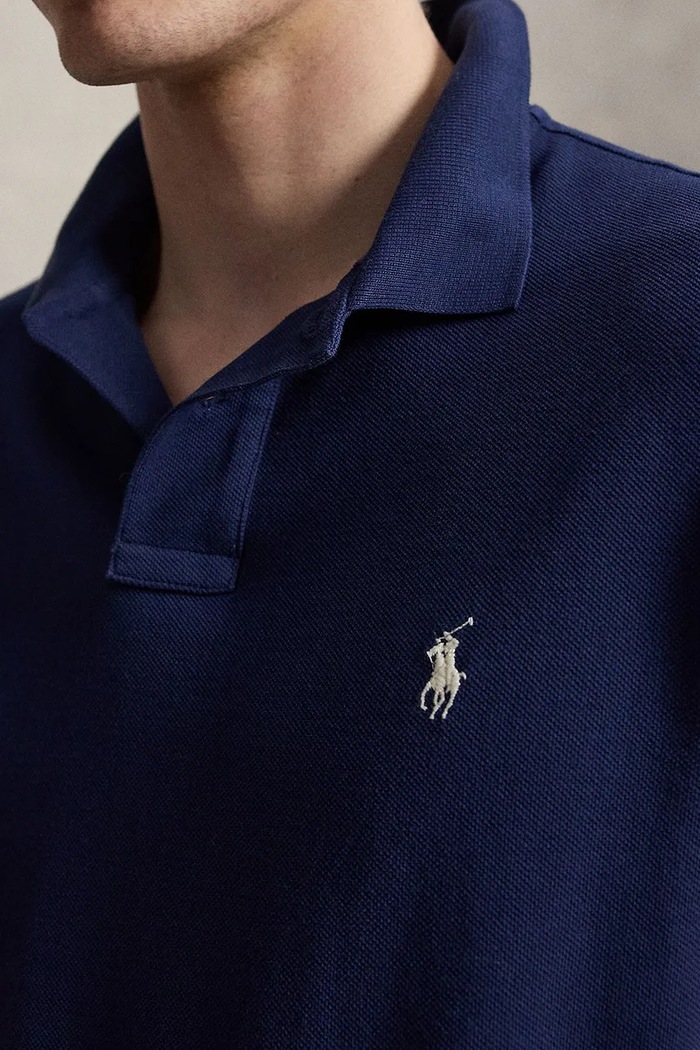 Polo Ralph Lauren Polo męskie bawełniane 710536856 granatowy SS26
