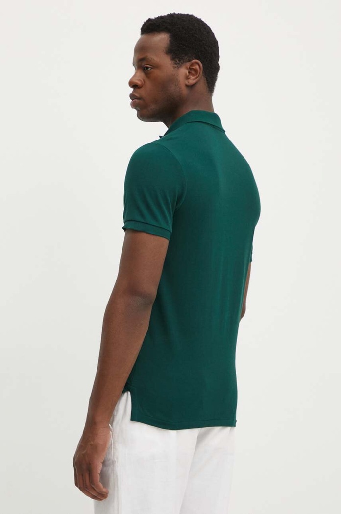 Oblečenie Polo Ralph Lauren polo tričko pánske bavlnené 710536856 zelená
