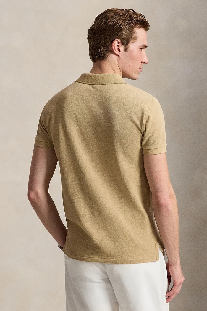 Polo Ralph Lauren πόλο ανδρικό βαμβακερό 710536856 μπεζ SS26