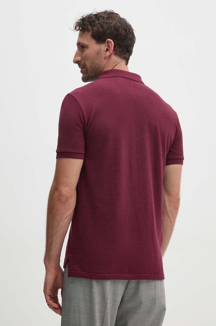 Oblečení Polo Ralph Lauren polo pánské bavlněné 710536856 burgundské