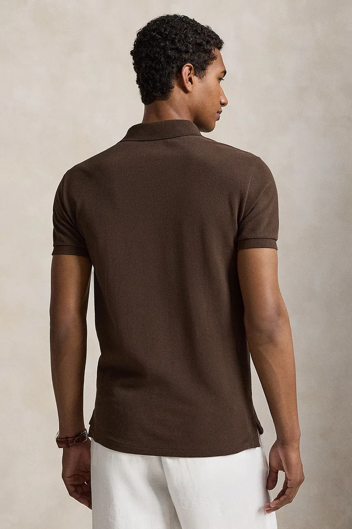 Polo Ralph Lauren polo pentru bărbați din bumbac 710536856 maro SS26