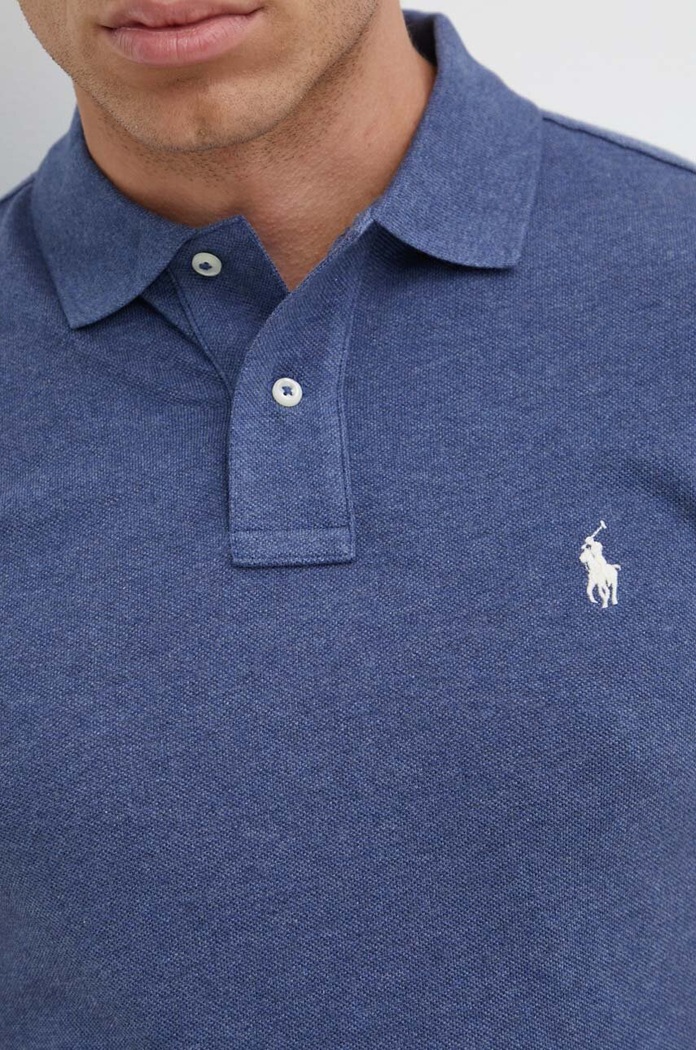 Polo Ralph Lauren polo tričko pánske bavlnené 710536856 modrá