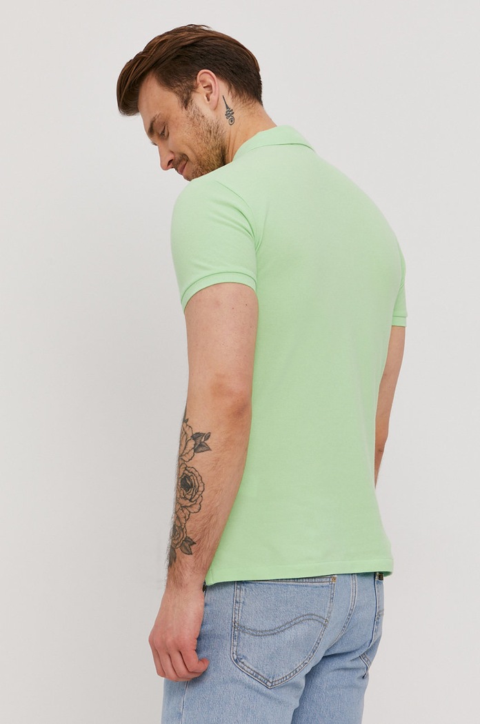Odzież Polo Ralph Lauren polo męskie bawełniane 710536856 zielony
