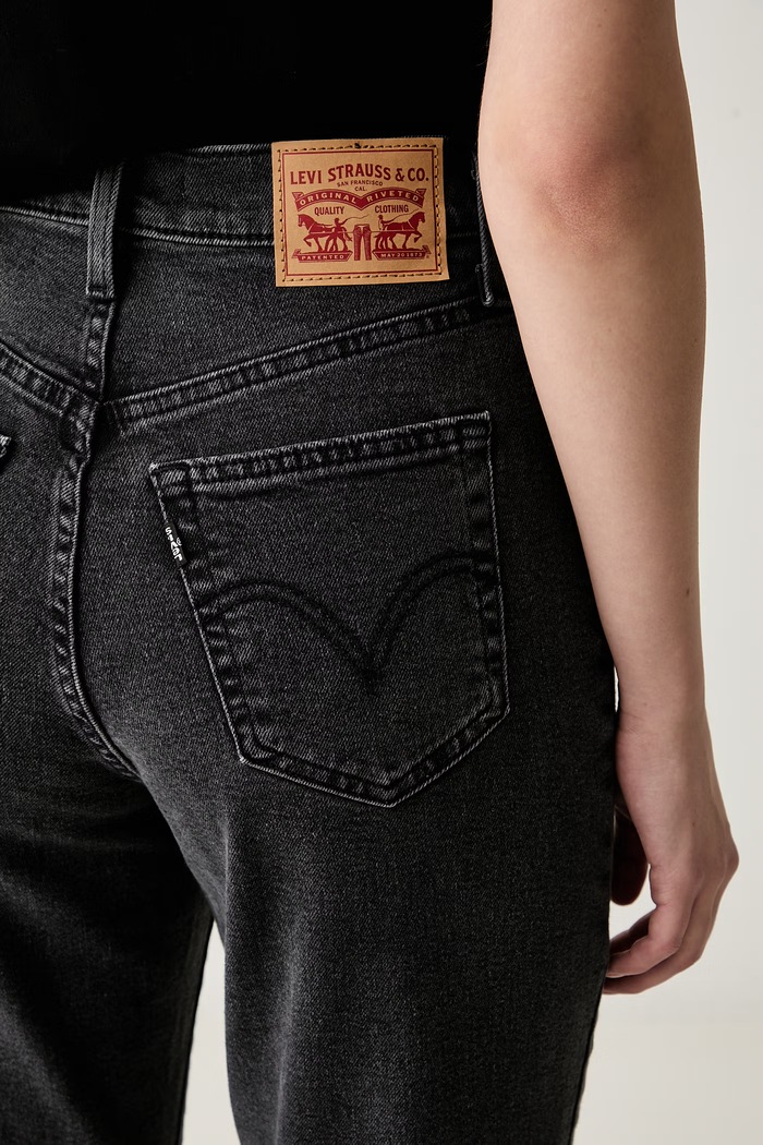 Levi's mom kavbojke ženske YOUTH HIGH WAISTED TAPER siva 26986.0000