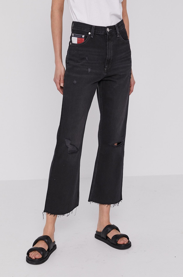 Rifle Tommy Jeans Harper Planet friendly čierna DW0DW09862.4891