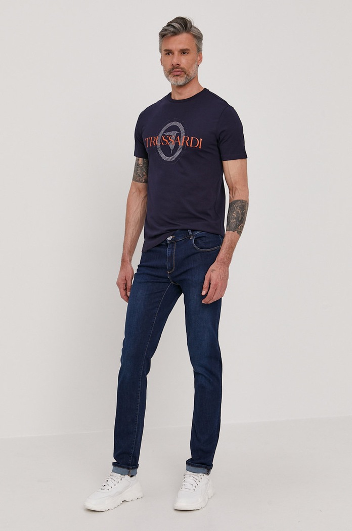 Trussardi Jeans Jeansy 52J00000.1Y000161 granatowy AA00