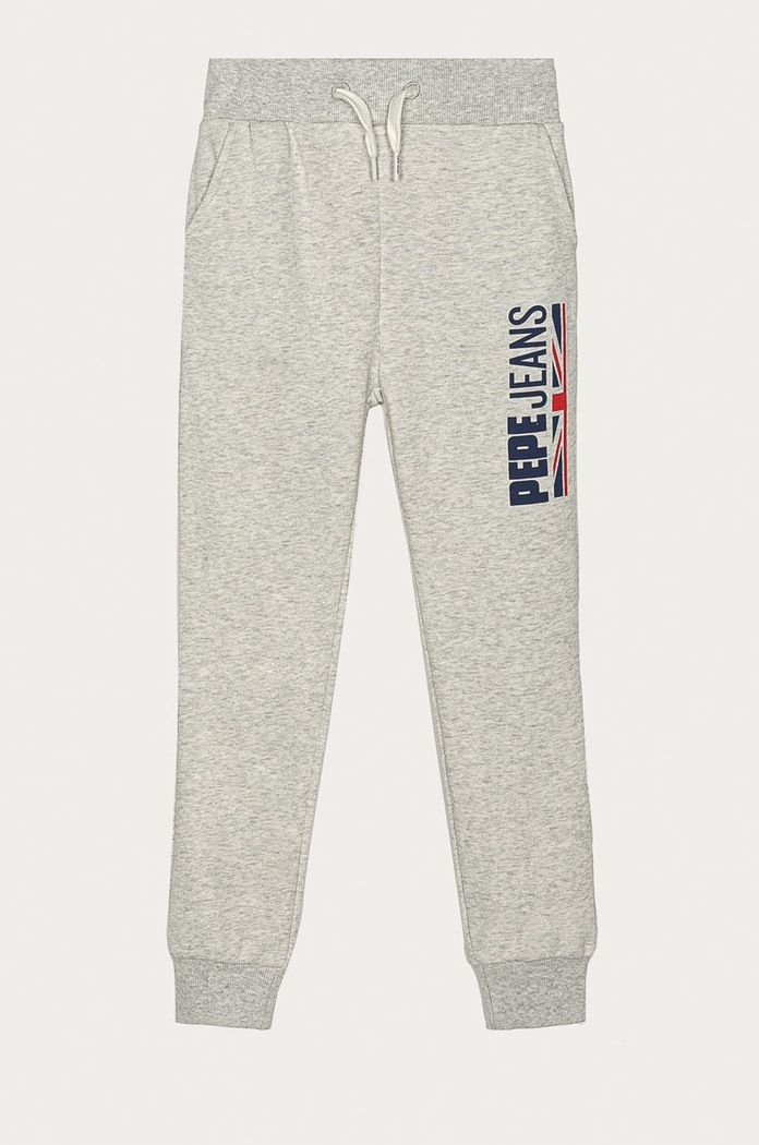 Pepe Jeans - Detské nohavice Jonah 128-180 cm pletenina sivá PB210579