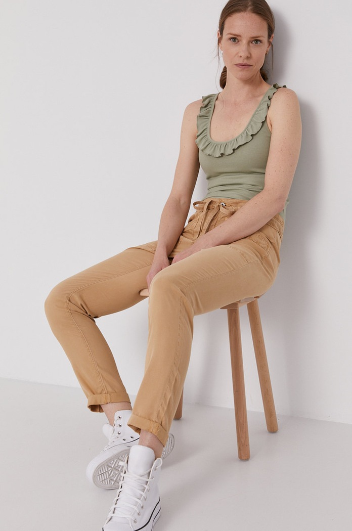 Pepe Jeans nadrág Dash sima barna PL211449.845