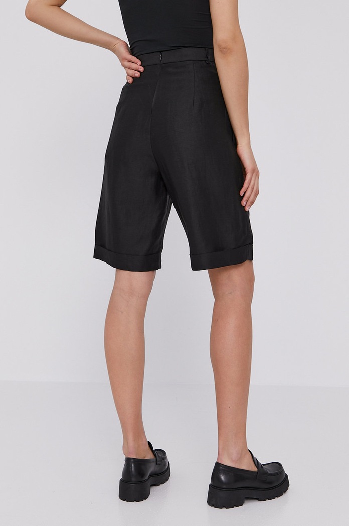 Odzież The Kooples Szorty FPAN22041K czarny