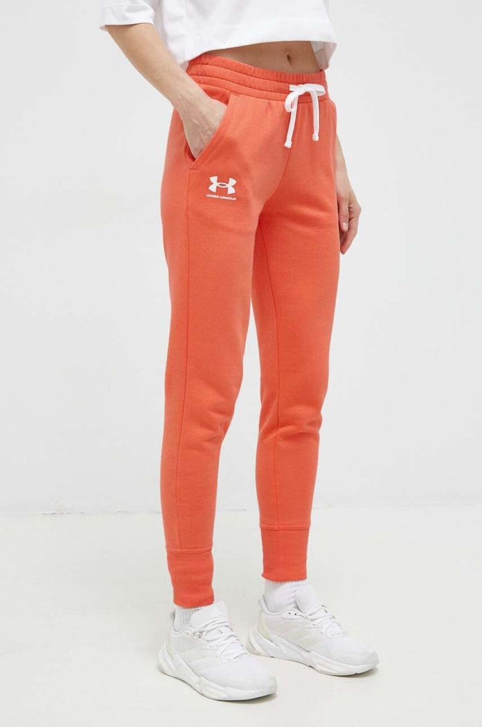 Under Armour spodnie melanż pomarańczowy 1356416