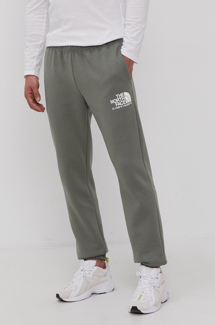 Nohavice The North Face pletenina zelená NF0A55UTV381