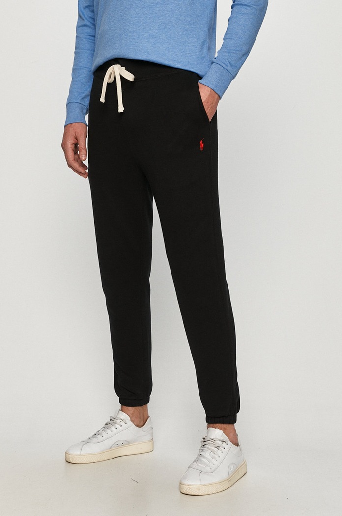 Polo Ralph Lauren - Παντελόνι πλεκτό ύφασμα μαύρο 710793939001