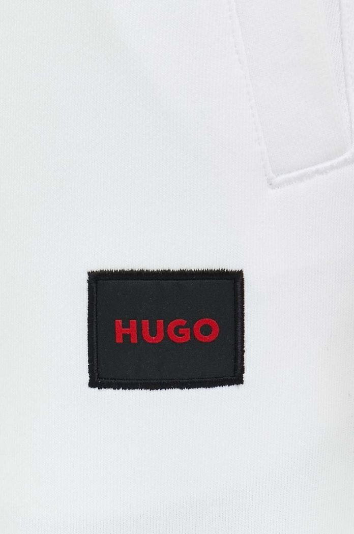 HUGO παντελόνι επίσημο ανδρικό βαμβακερό Doak212 λευκό 50447963