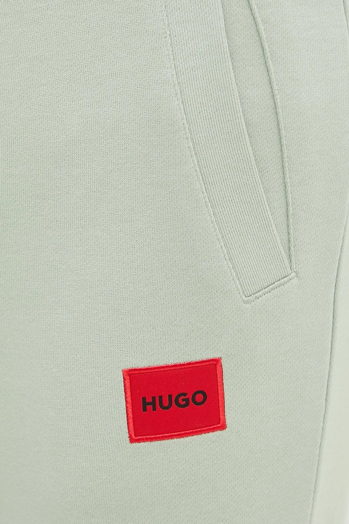 HUGO παντελόνι επίσημο ανδρικό βαμβακερό Doak212 πράσινο 50447963