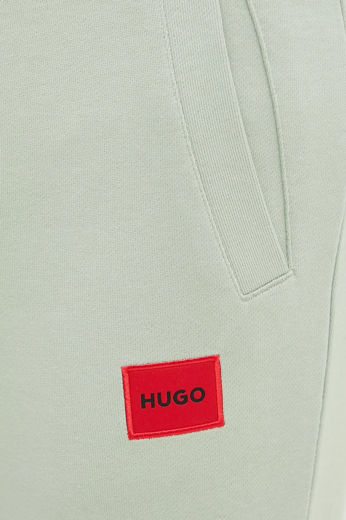 HUGO παντελόνι επίσημο ανδρικό βαμβακερό Doak212 πράσινο 50447963