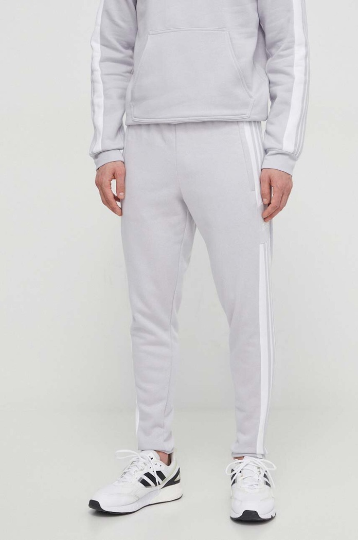 adidas Performance - Παντελόνι GT6644 πλεκτό ύφασμα γκρί GT6644