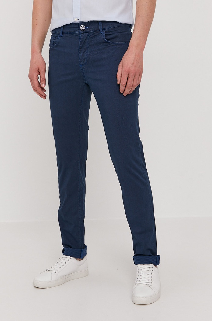 Trussardi Jeans Spodnie tkanina granatowy 52J00007.1Y000166